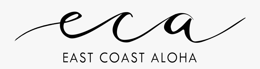 East Coast Aloha - Calligraphy, Transparent Clipart