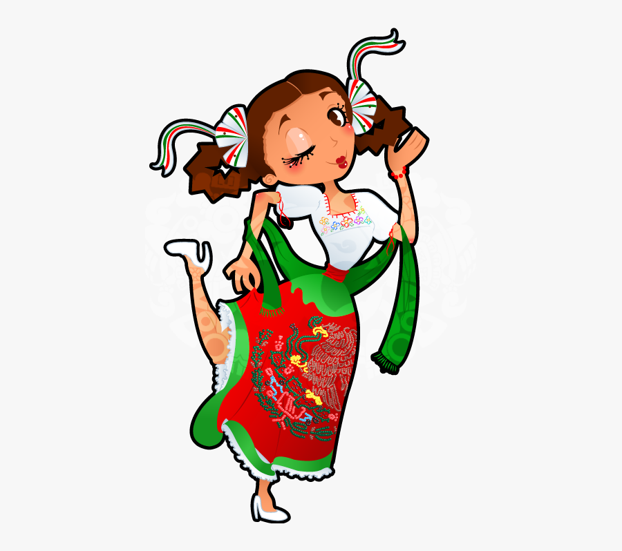 Mexico Christmas Clipart - China Poblana Png, Transparent Clipart