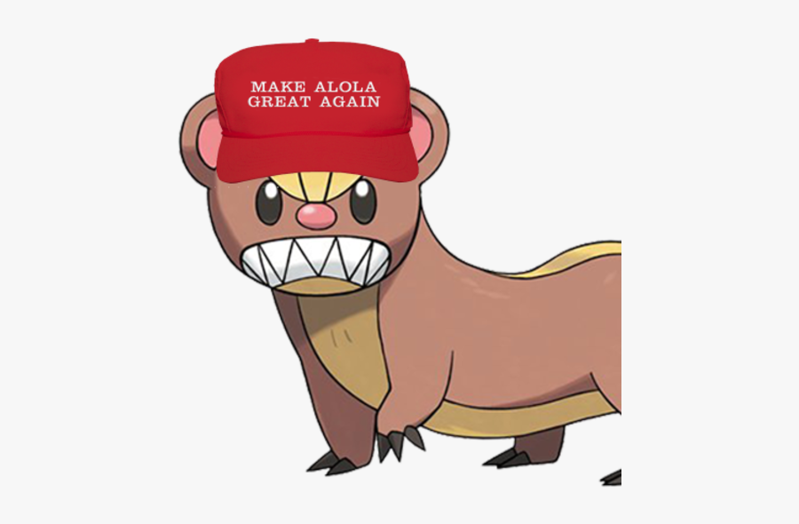 Make Alola Great Again Pokémon Sun And Moon Mammal - Pokemon Sun And Moon Pokemon, Transparent Clipart