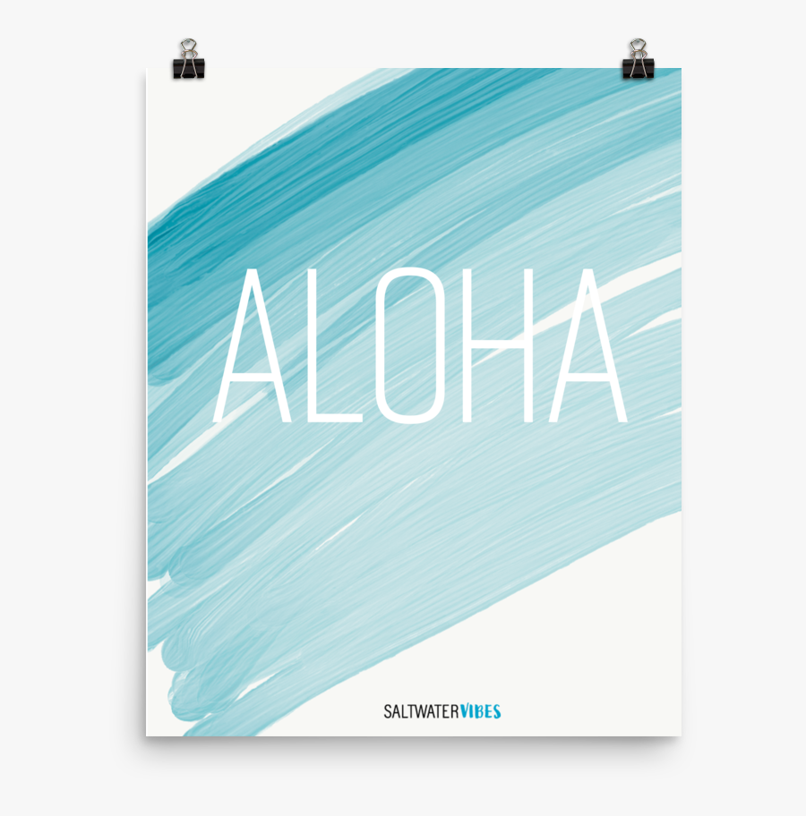 Clip Art Aloha Poster - Poster, Transparent Clipart