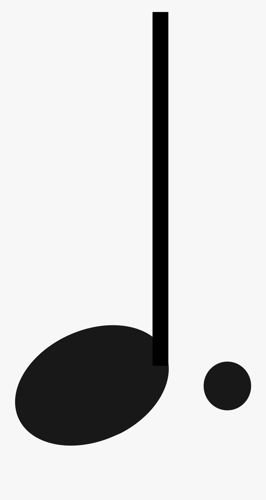 Dotted Quarter Note Png, Transparent Clipart
