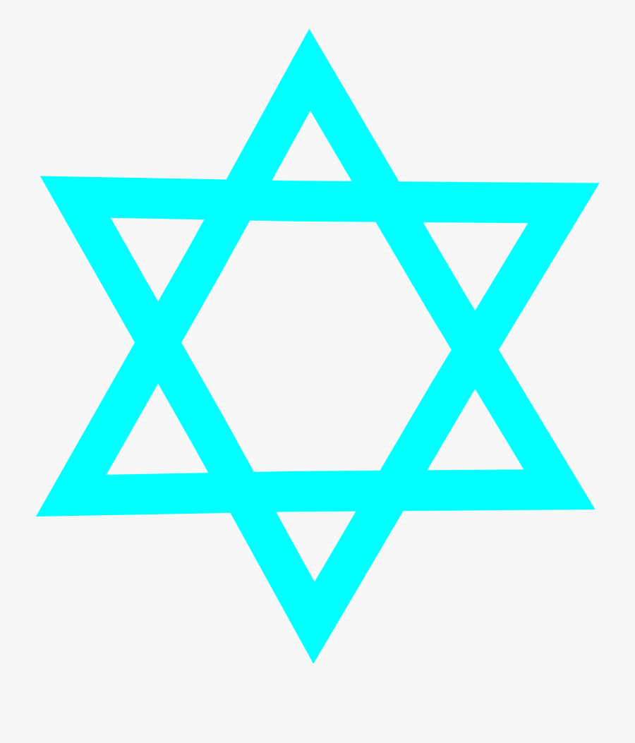 Blue,triangle,symmetry - Symbols Of Christianity Islam And Judaism, Transparent Clipart