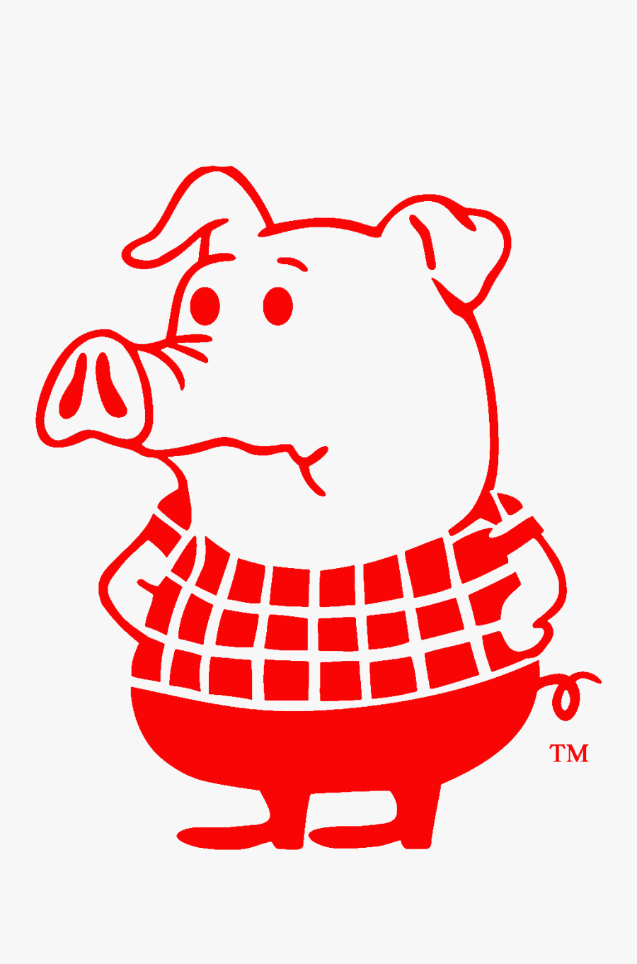 Red Pig, Transparent Clipart
