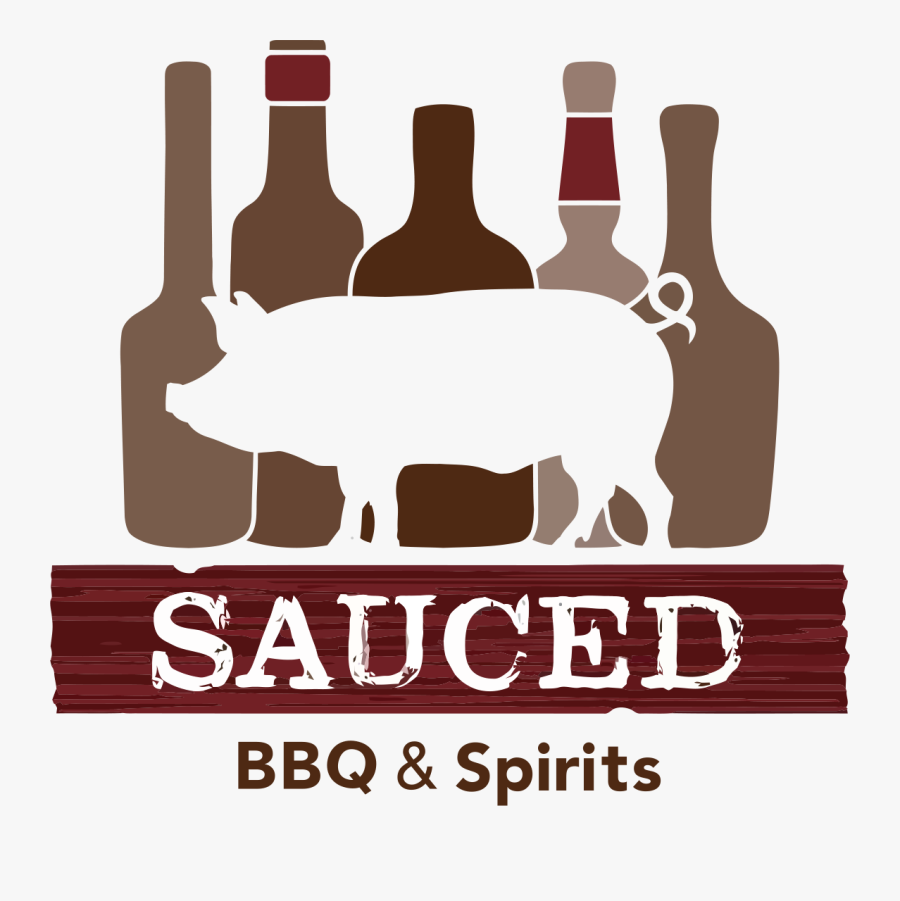 Sauced Bbq And Spirits Logo, Transparent Clipart