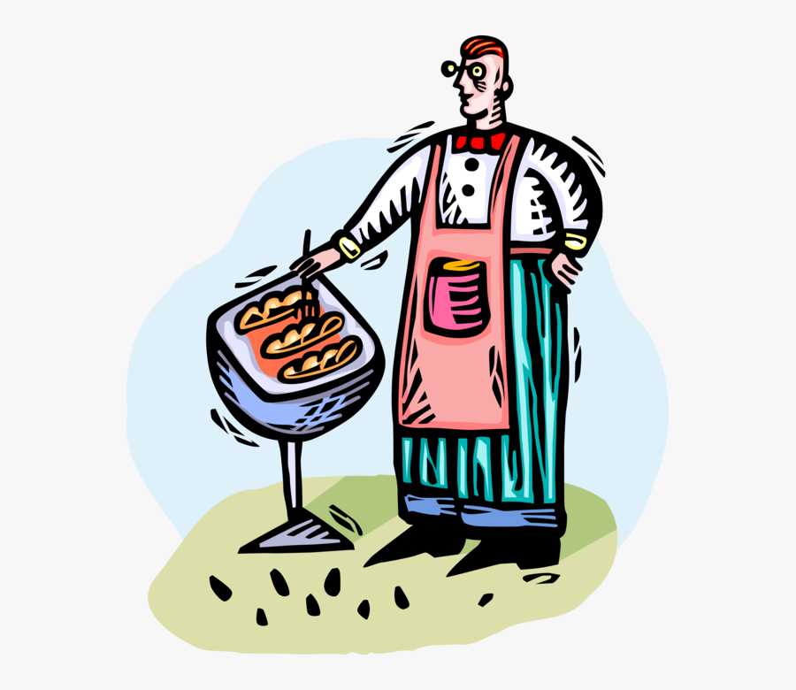 Vector Illustration Of Culinary Cuisine Chef Dad Cooks, Transparent Clipart