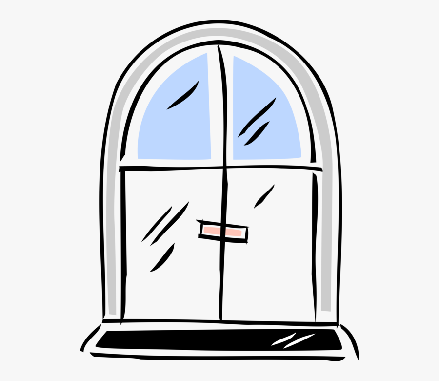 Vector Illustration Of Doorway Door Entrance Or Access, Transparent Clipart