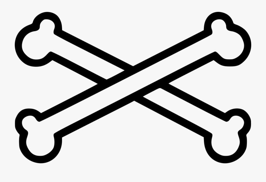 Bones Skull Skeleton Cross - Danger Skull And Crossbones, Transparent Clipart