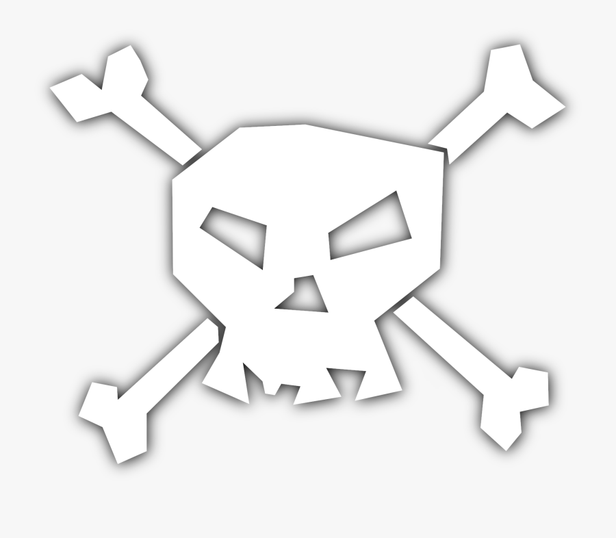 White Skull "n White Bones Clip Arts - Monkey D Luffy Flag, Transparent Clipart