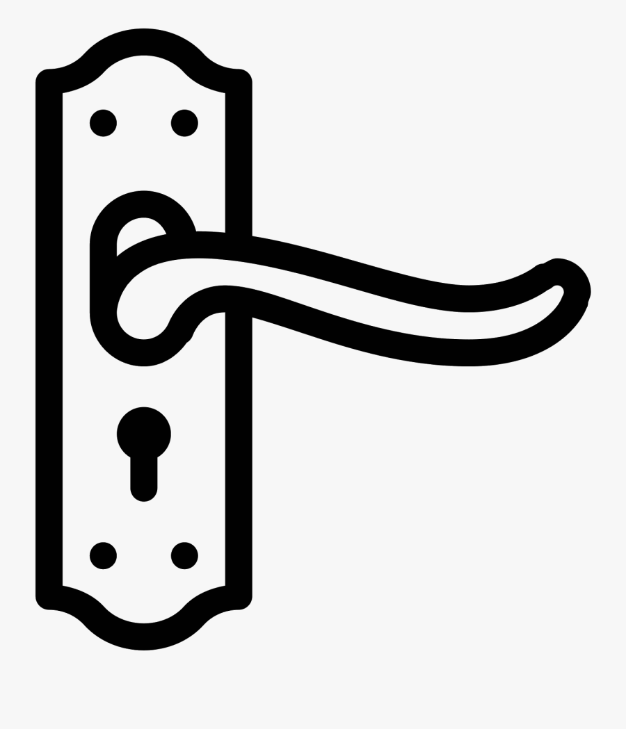 Vector Freeuse Library Vector Door Round - Door Handle Png Vector, Transparent Clipart
