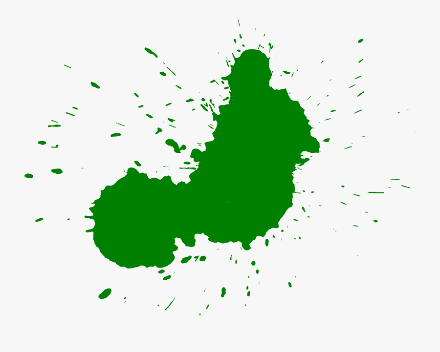 Green Paint Splatter Png - Transparent Splatter Paint Green, Transparent Clipart
