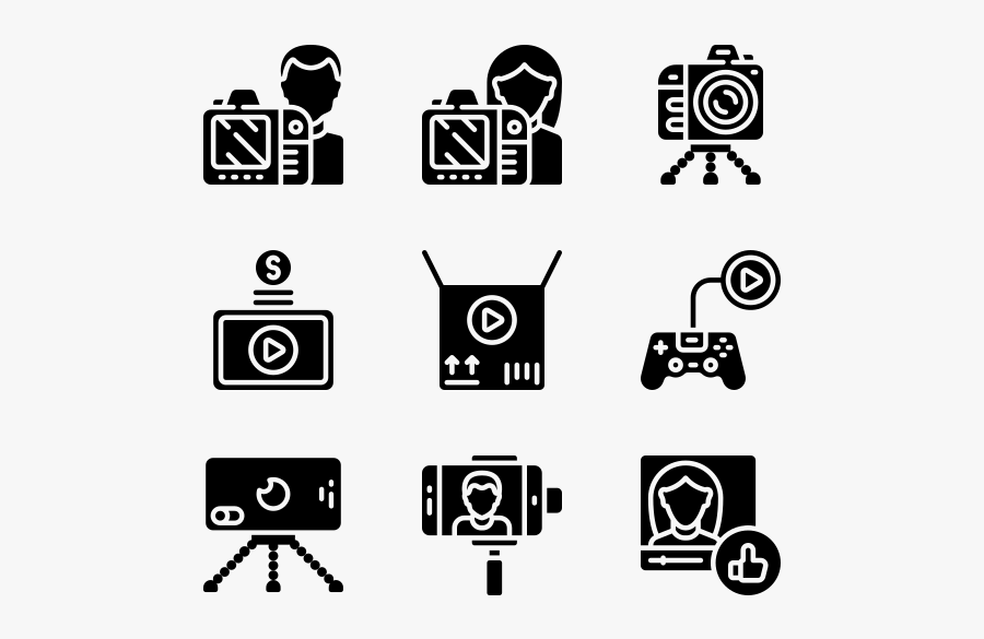 Video Blogging, Transparent Clipart