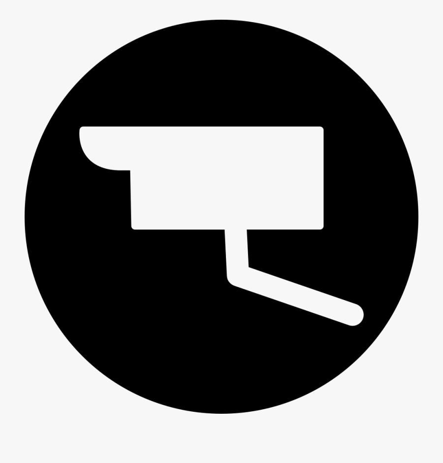 Transparent Video Camera Clipart Png - Camara De Seguridad Blanca Icono, Transparent Clipart