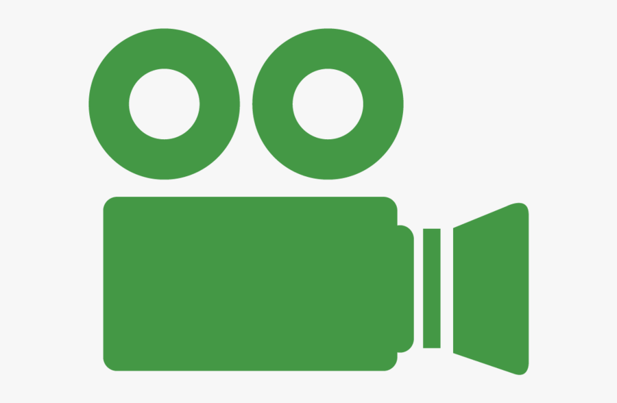 Green Video Camera Icon, Transparent Clipart