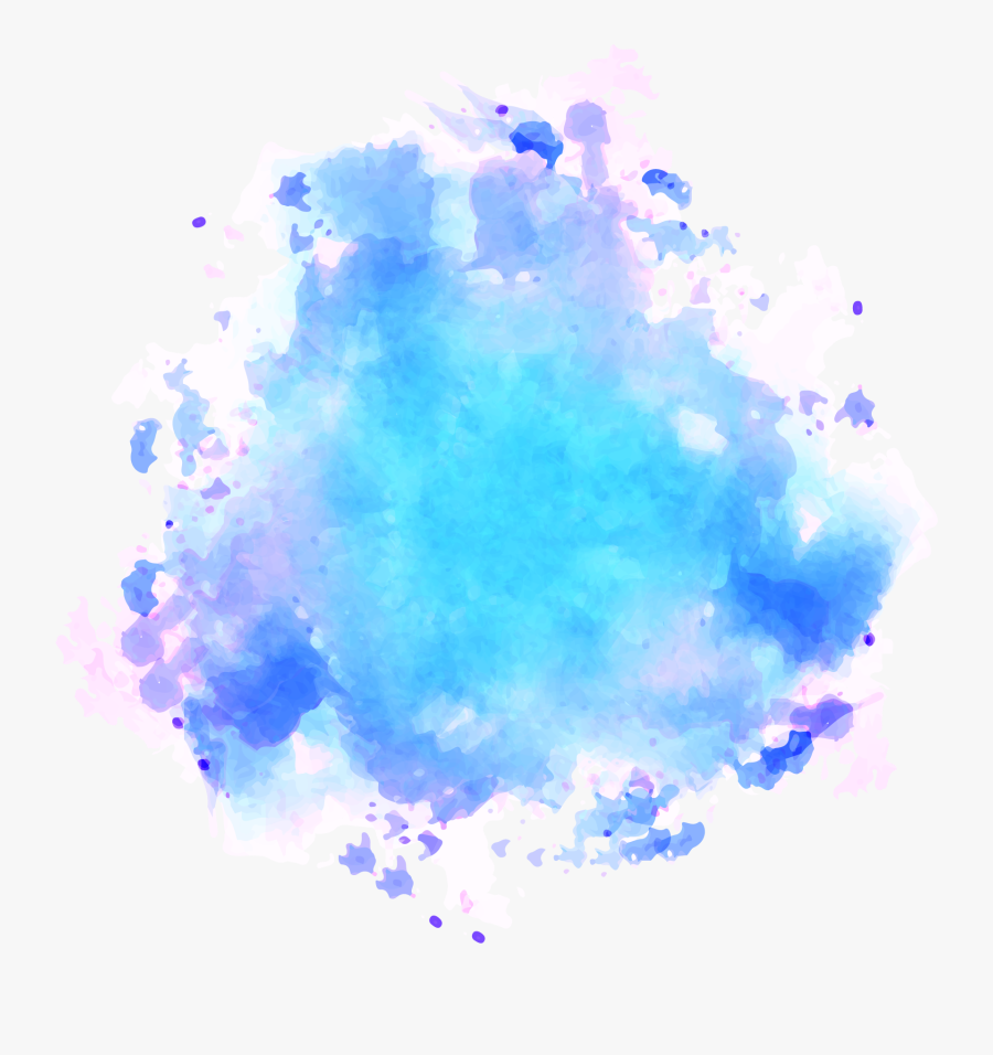 Blue Color Splash Png, Transparent Clipart