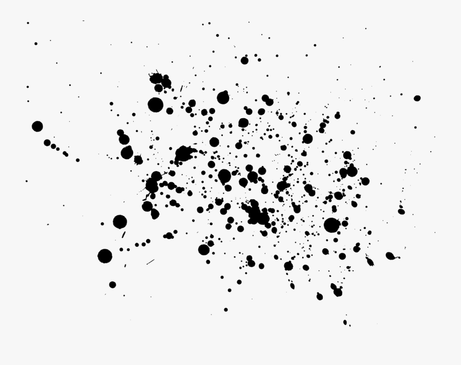 Paint Splatter Splash Free Picture - Black Paint Splatter Png, Transparent Clipart