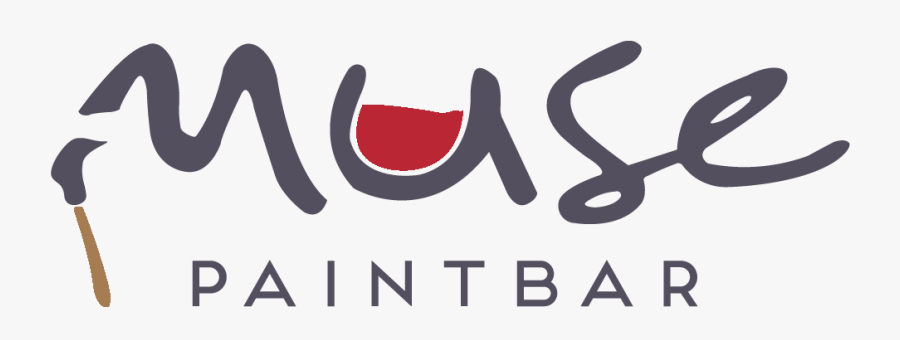 Paint Splatter Logo - Muse Paintbar Logo, Transparent Clipart