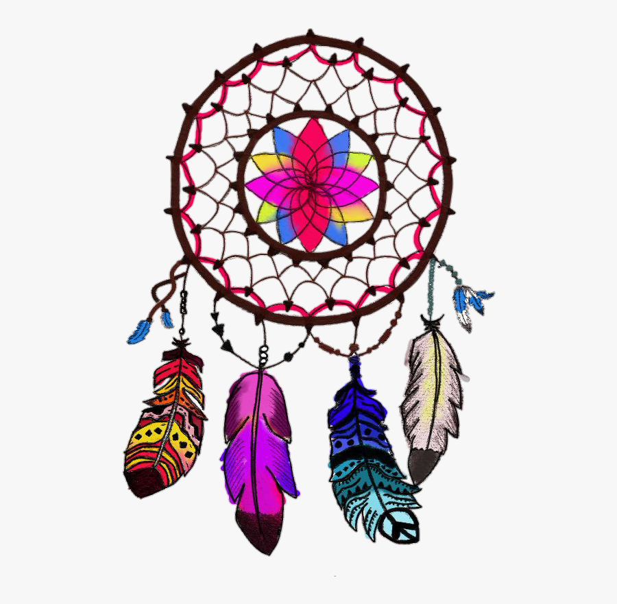 #dreamcatcher #feathers #colorful - Png Clipart Dream Catcher, Transparent Clipart