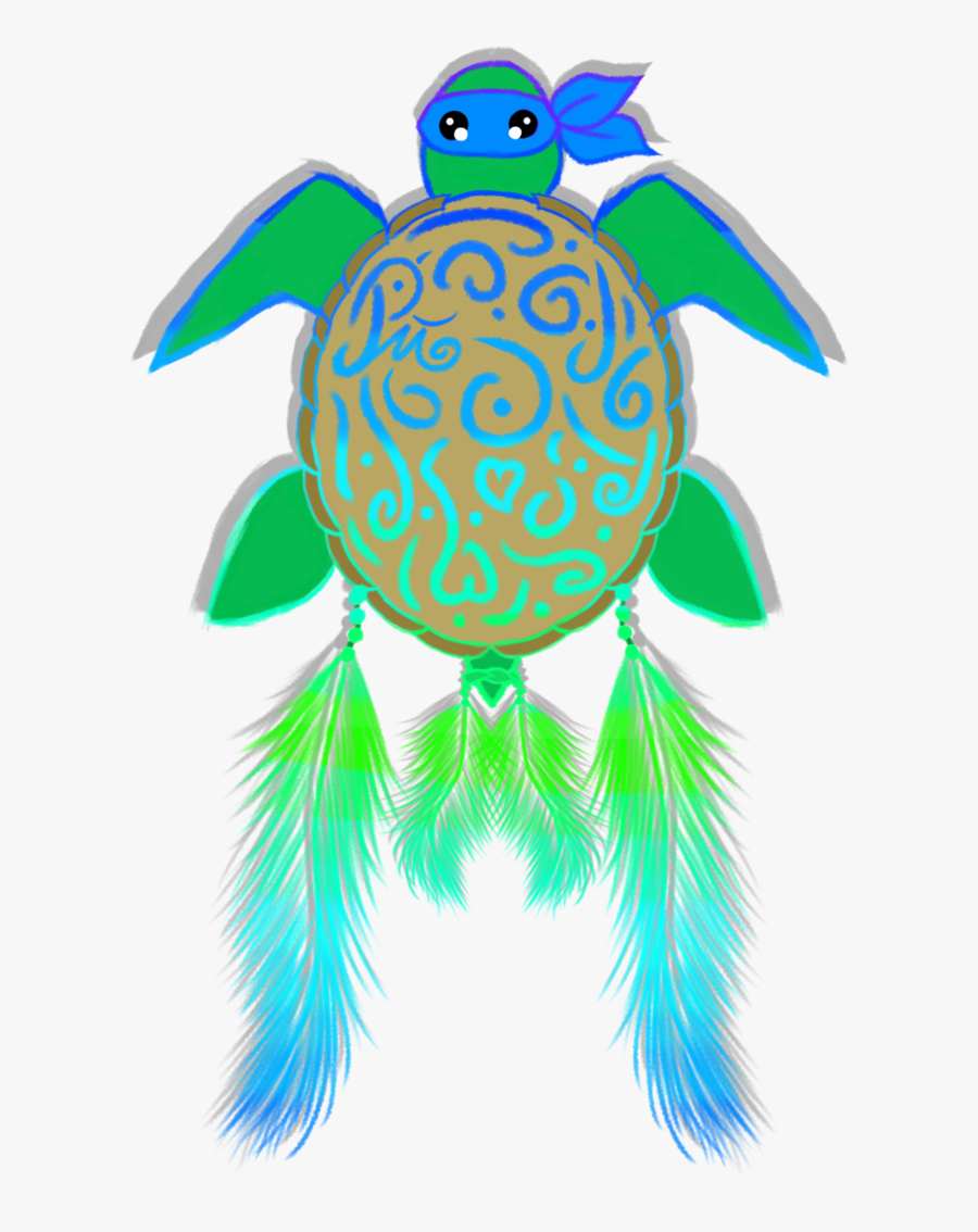 Turtle Dream Catcher Sketch - Transparent Dream Catcher Sea, Transparent Clipart