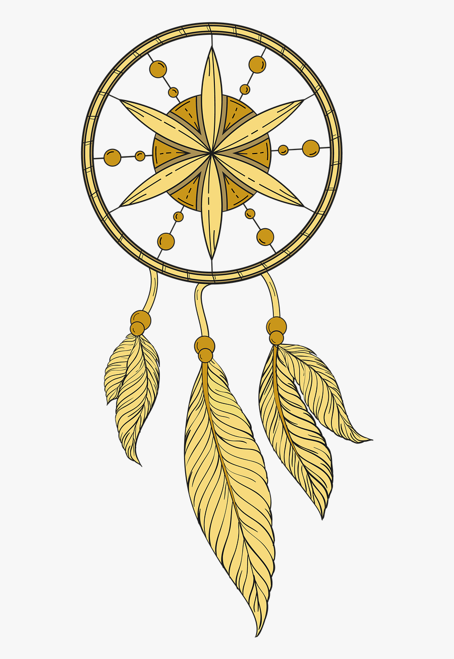 Dream Catcher Dream Feather Free Picture - Dream Catcher Coloring Pages With Animals, Transparent Clipart