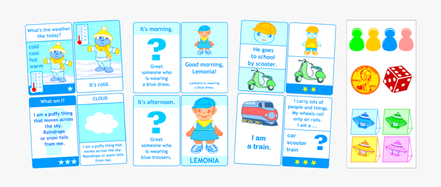 English Card Games Printable, Transparent Clipart