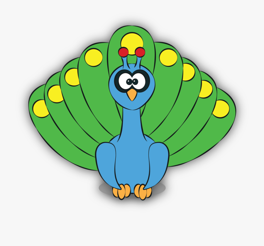 Abstract Animals - Colorful Peacock Clipart, Transparent Clipart
