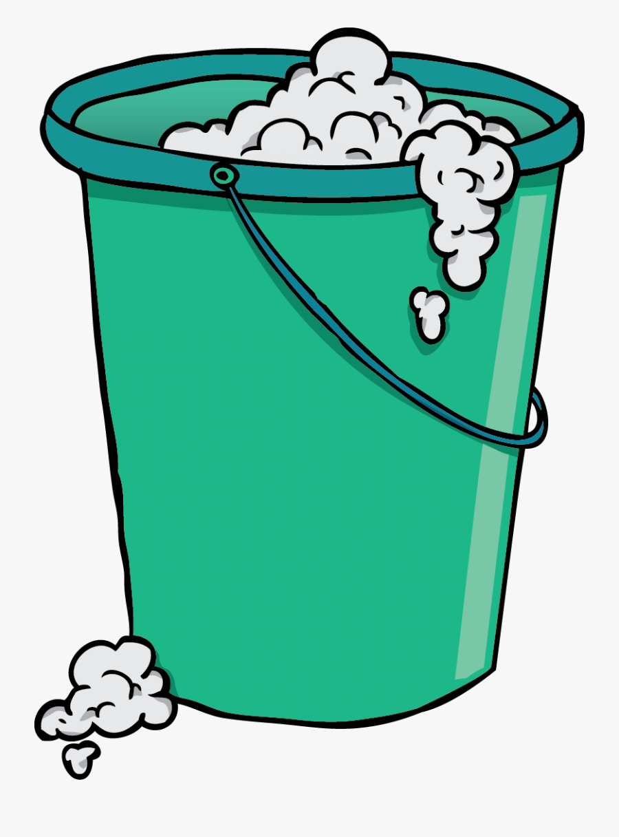 Bucket With Soap - Soap Bucket Clipart, Transparent Clipart