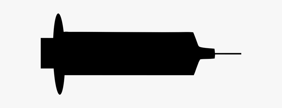 Syringe Clipart Nursing Tool - Stencil, Transparent Clipart