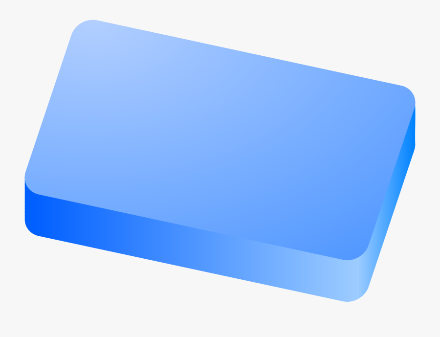 Soap Clip Art - Soap Bar Blue Rectangle, Transparent Clipart