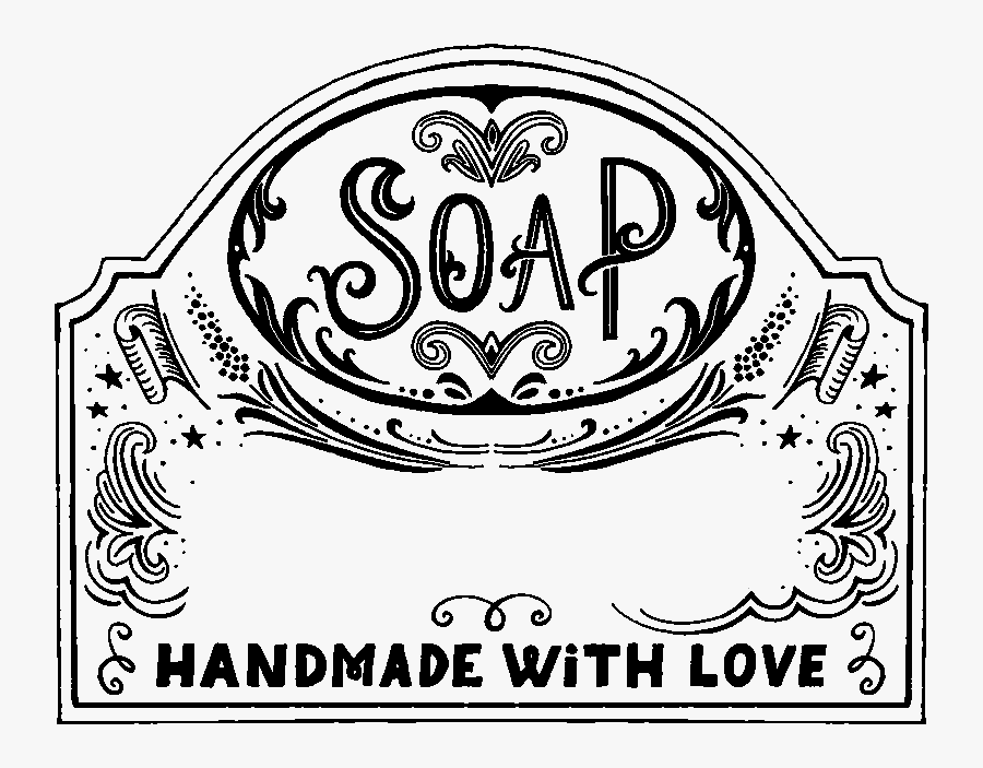 Handmade With Love Soap, Transparent Clipart
