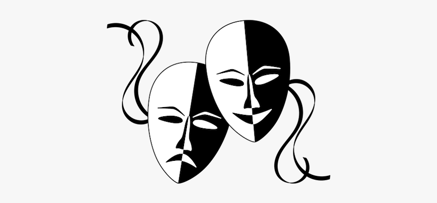 Mask Clipart Black And White, Transparent Clipart