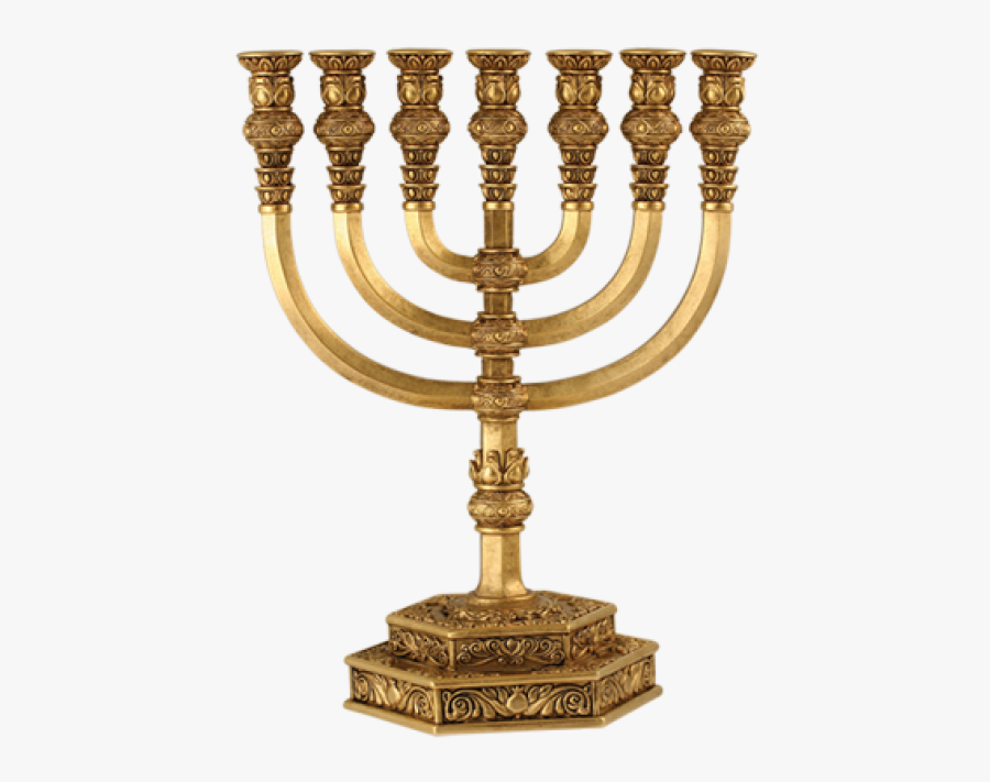 Menorah 7 Branch, Transparent Clipart
