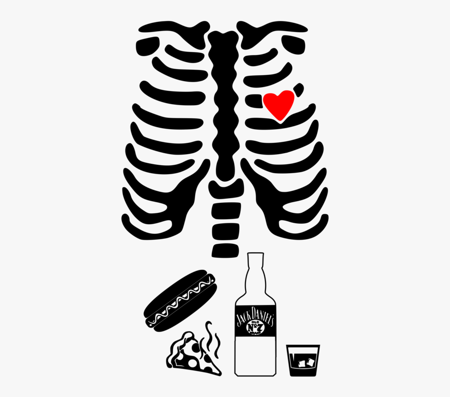 Chest Bone Vector, Transparent Clipart