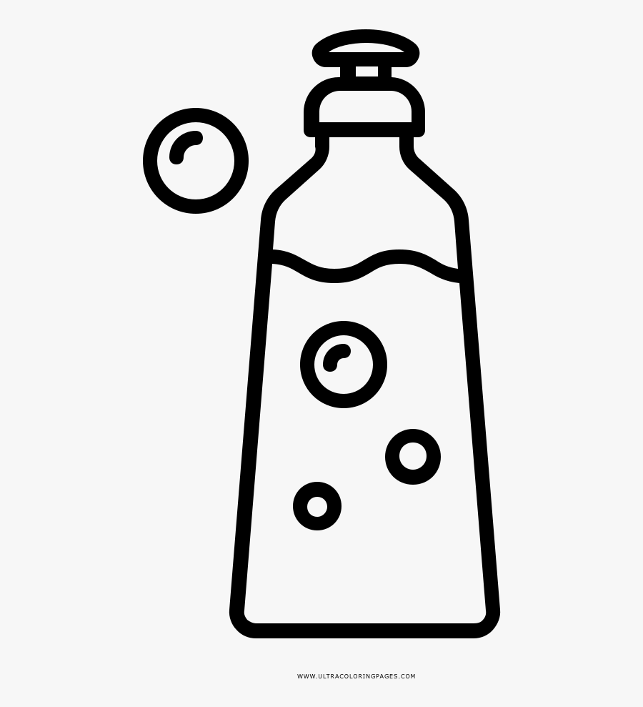 Soap Coloring Page - Detergent Drawing, Transparent Clipart