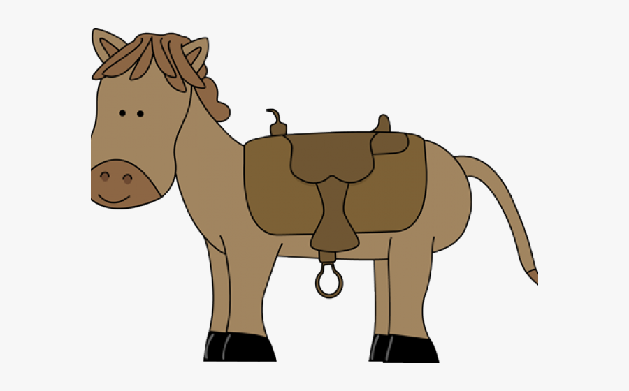 Horse With Saddle Clipart, Transparent Clipart