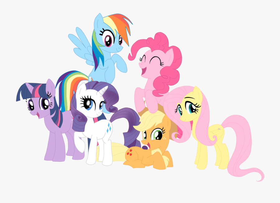 Rainbow Dash Rarity Pinkie Pie Twilight Sparkle Applejack - My Little Pony Cake Topper Printable, Transparent Clipart