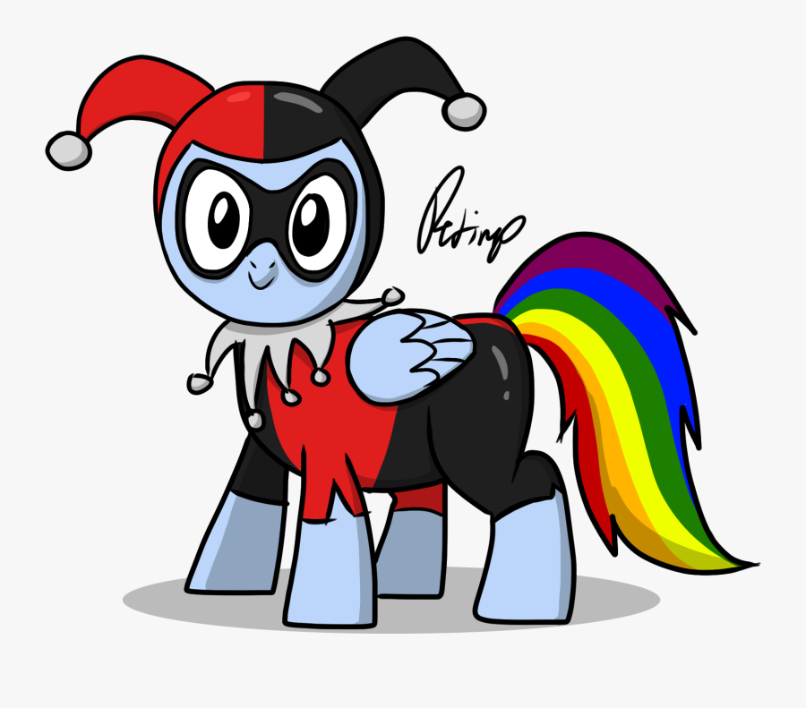 Rainbow Dash Harley Quinn Pony Mammal Vertebrate Horse - Rainbow Dash Harley Quinn, Transparent Clipart