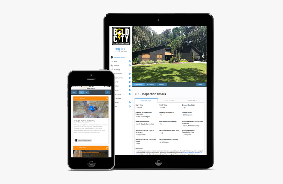 Ipad And Iphone Black With Home Inspection Software - Tablet Computer, Transparent Clipart