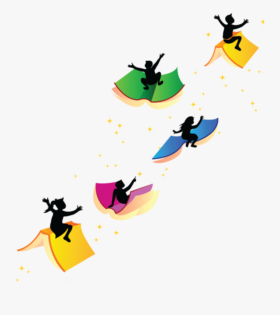 Flying Books Png Transparent, Transparent Clipart