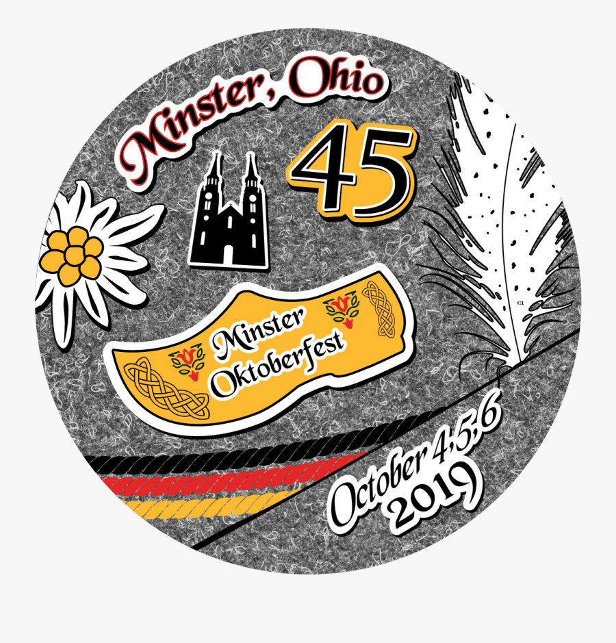 2019 Oktoberfest Button - Label, Transparent Clipart