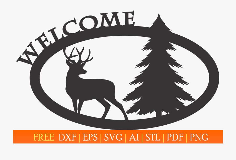 Gate Clipart Welcome Sign - Dxf Welcome Sign, Transparent Clipart