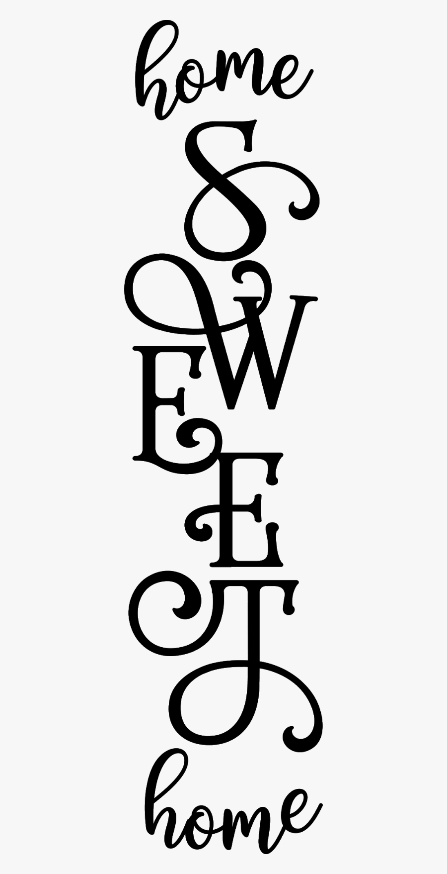 January 24th Welcome Sign Workshop - Black And White Home Sweet Home, Transparent Clipart