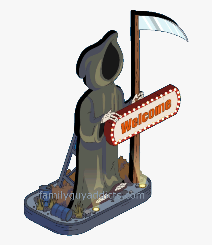 Death Welcome Sign - Cartoon, Transparent Clipart