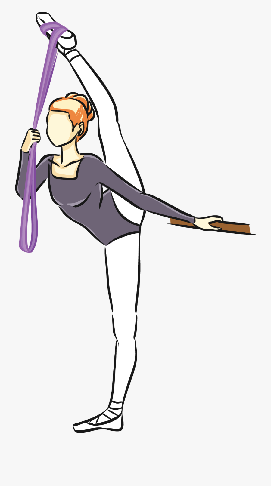 Stretch Side Prepare And - Plum Band Stretches, Transparent Clipart