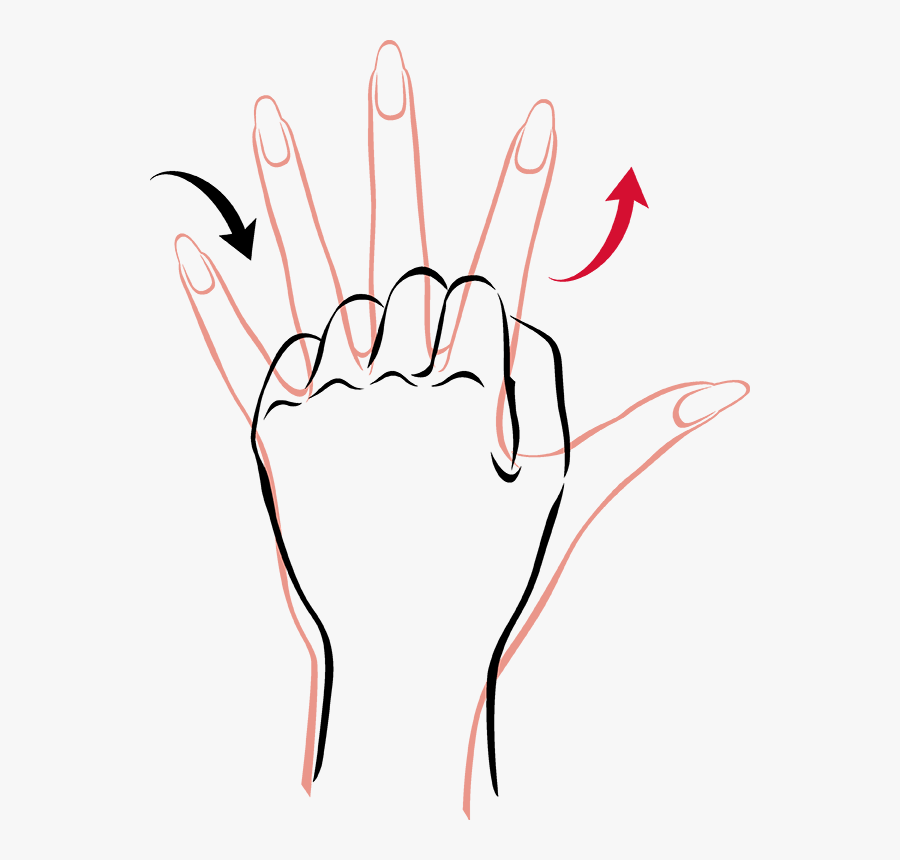Transparent Hand Fist Png Finger Stretches Clip Art , Free