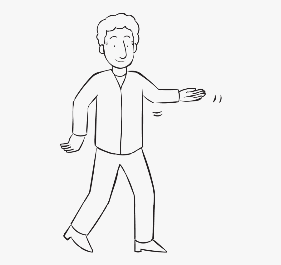 Tea Cup Stretch - Line Art, Transparent Clipart