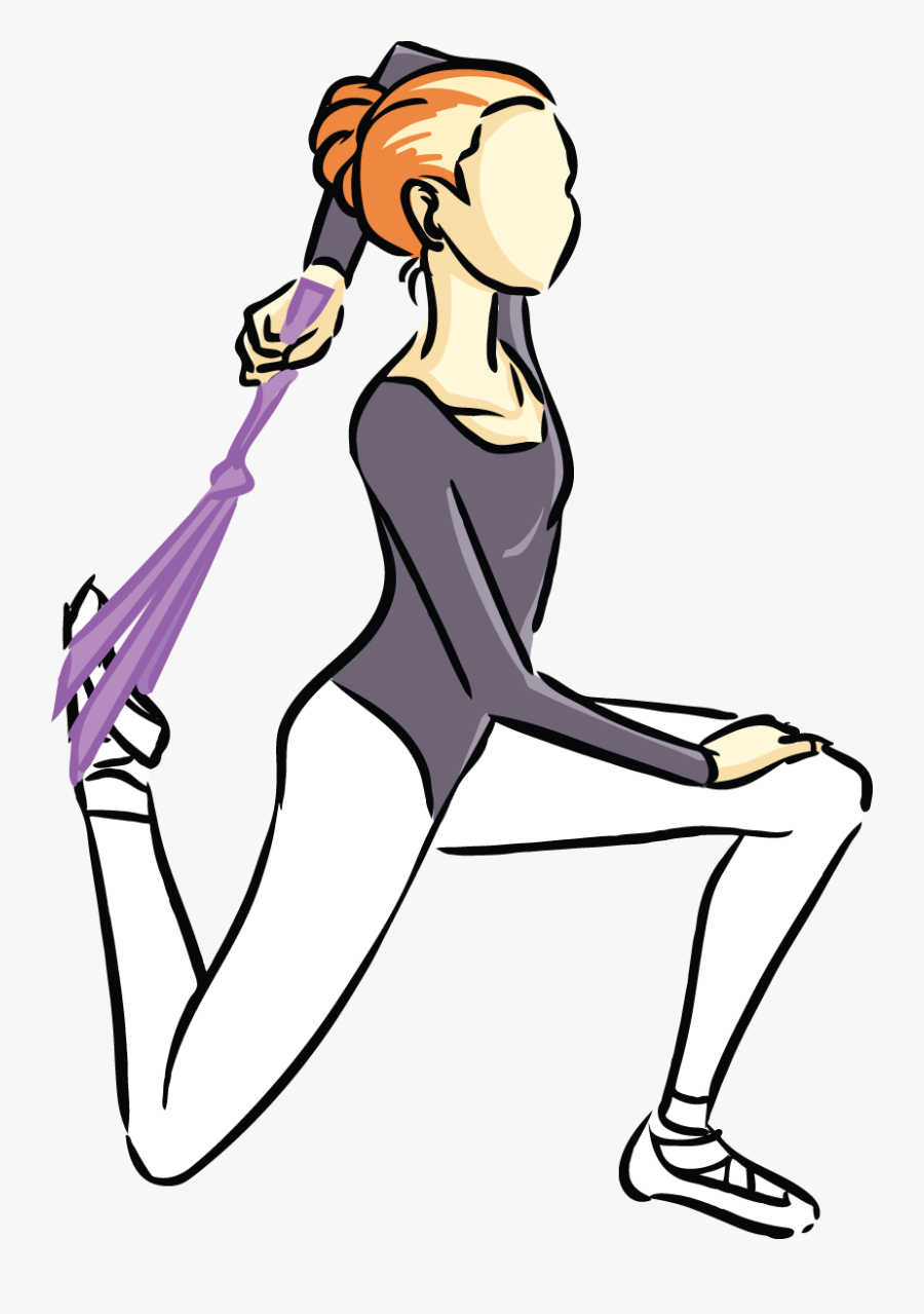 Stretch Quad Tie Your - Plum Band Stretches, Transparent Clipart