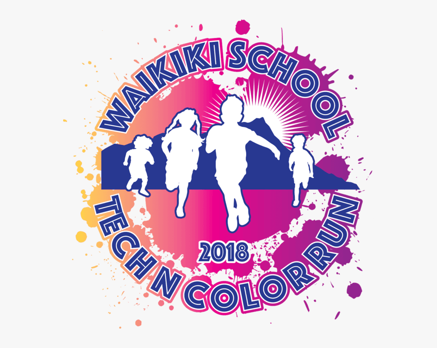 Waikiki School Techncolor Way - Splats, Transparent Clipart