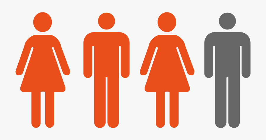 Image Showing 3 Out Of 4 People - Wc Door Sign, Transparent Clipart