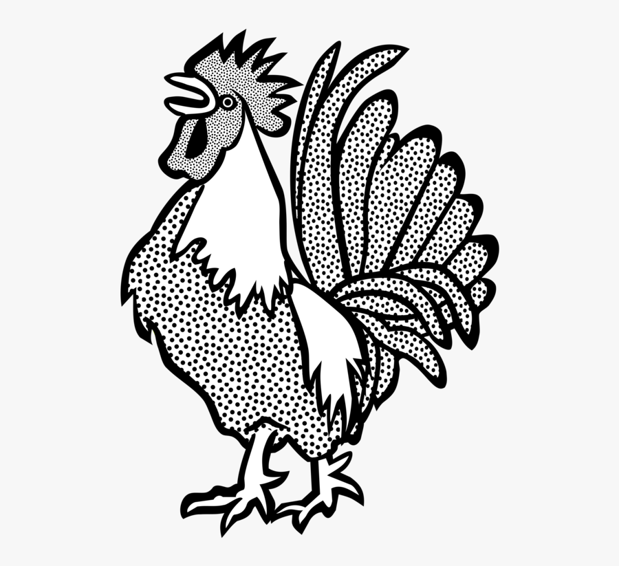 Art,livestock,fowl - Chicken Sound Clip Art Black And White, Transparent Clipart