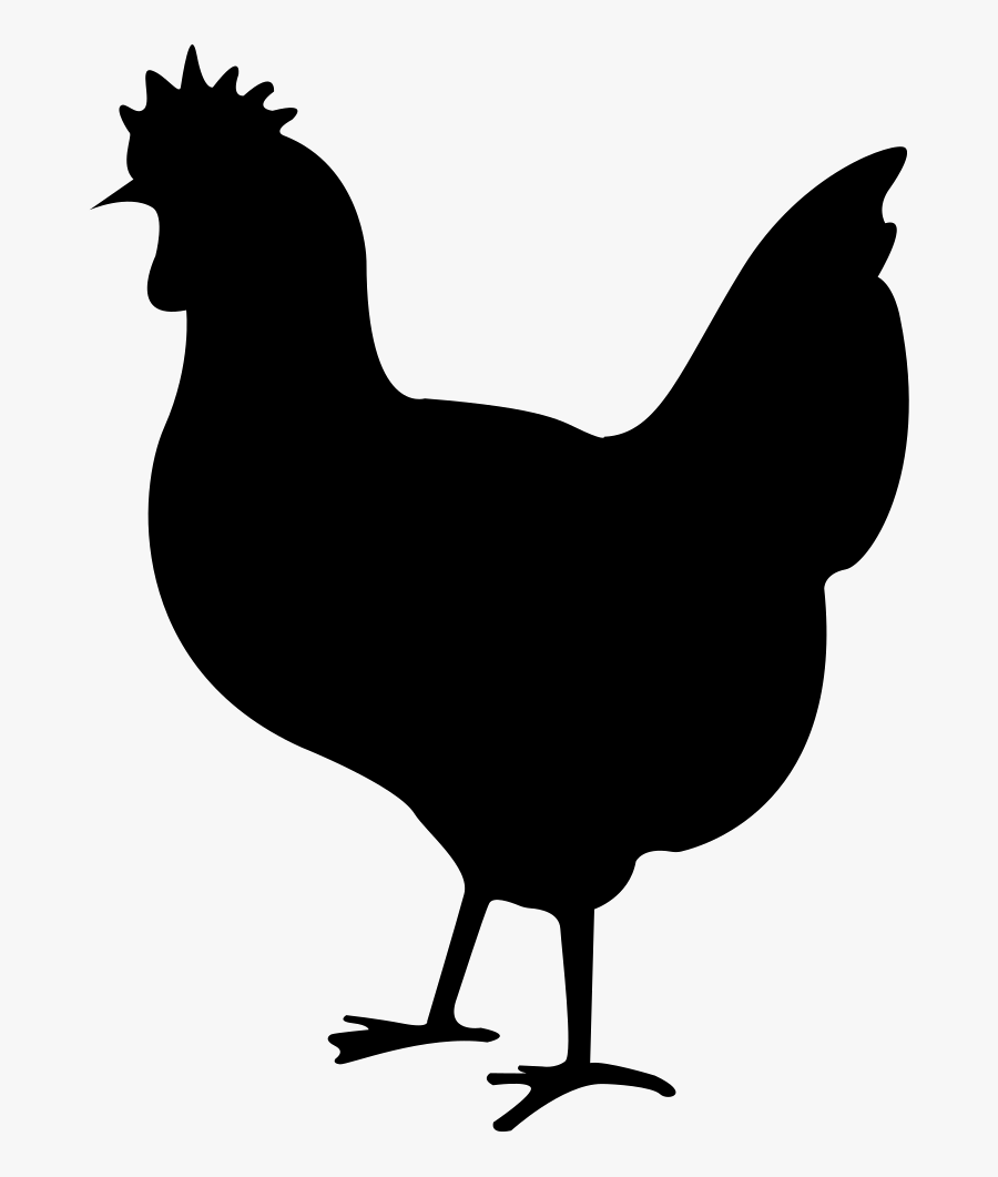 Chicken Png Black Clipart , Png Download - Free Chicken Svg Files, Transparent Clipart